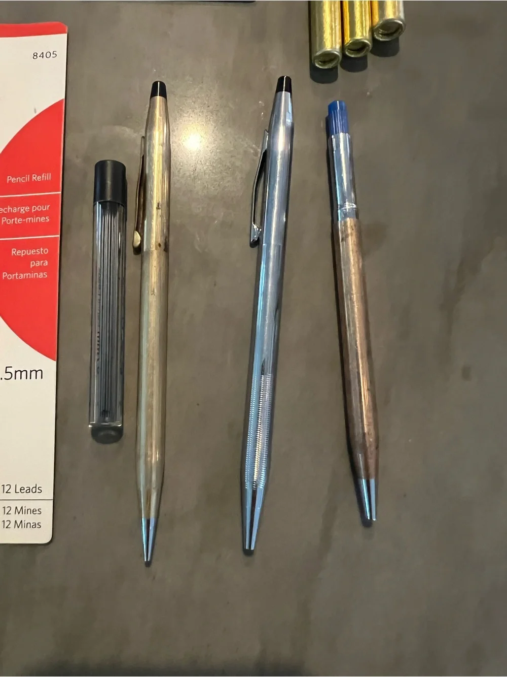 Vintage Cross Pens & Mechanical Pencils Mixed Lot Cases Refills Parts